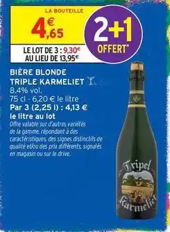 Intermarché Express Signal - bière blonde offre