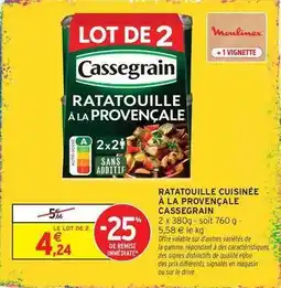 Intermarché Express Cassegrain - ratatouille cuisinée à la provençale offre