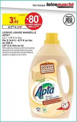 Intermarché Express Apta - lessive liquide marseille offre