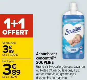 Carrefour Soupline adoucissant concentré offre