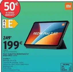 Intermarché Express Xiaomi - pack tablette redmipad 2 9.7 offre