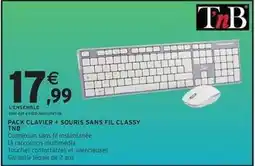 Intermarché Express T'nb - pack clavier + souris sans fil classy offre