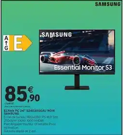 Intermarché Express Samsung - ecran cp 24 s24d300gau noir offre