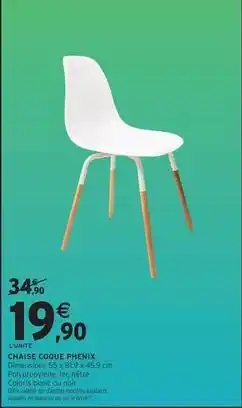 Intermarché Express Signal - chaise coque offre