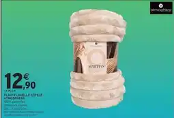 Intermarché Express Atmosphera - plaid d'lanelle côtelé offre