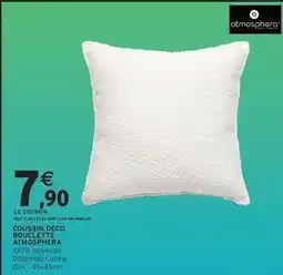 Intermarché Express Atmosphera - coussin deco bouclette offre