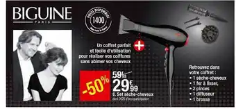 BUT Set Sèche-cheveux Biguine Paris offre