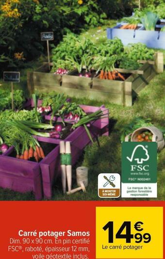 Carrefour Carré potager samos offre