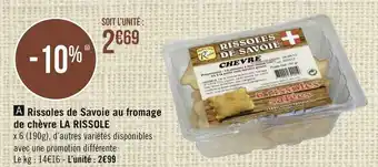 Géant Casino La rissole rissoles de savoie au fromage de chèvre offre