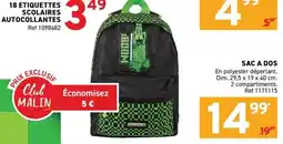 Trafic Minecraft Sac à dos offre