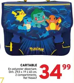 Trafic POKÉMON CARTABLE offre