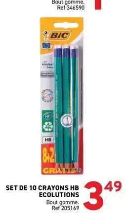 Trafic Set de 10 crayons hb ecolutions offre