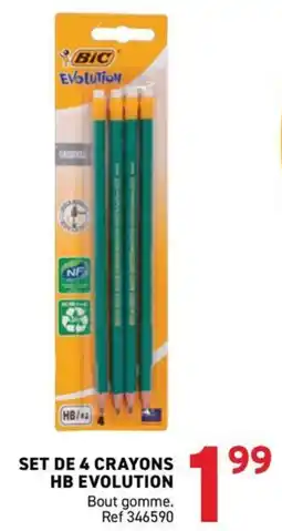 Trafic Set de 4 crayons hb evolution offre