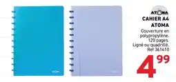 Trafic ATOMA CAHIER A4 offre