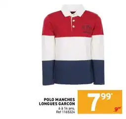 Trafic GARCON POLO MANCHES LONGUES offre