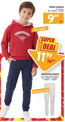 Trafic SWEAT GARCON offre
