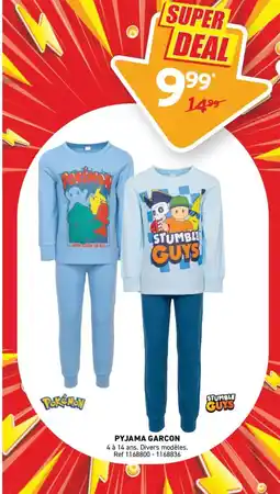 Trafic Pyjama garcon offre