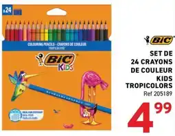 Trafic BIC Kids Crayons de couleur Tropicolors offre
