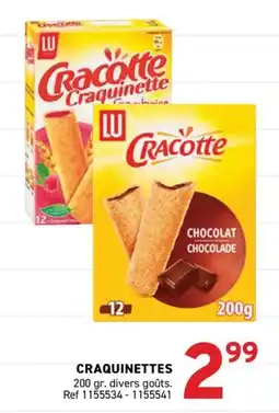 Trafic LU Craquinettes offre