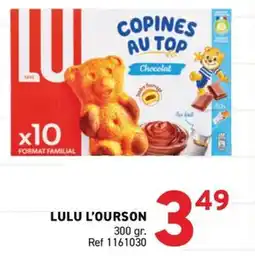 Trafic LULU L'OURSON offre