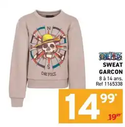 Trafic ONE PIECE SWEAT GARCON offre