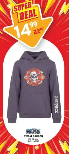 Trafic One piece sweat garcon offre
