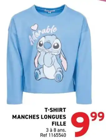 Stitch T-SHIRT MANCHES LONGUES FILLE