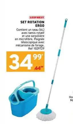 Trafic Leifheit set rotation ergo offre