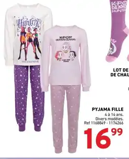 Trafic Pyjama fille offre