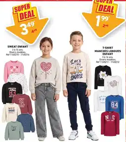 Trafic SWEAT ENFANT offre