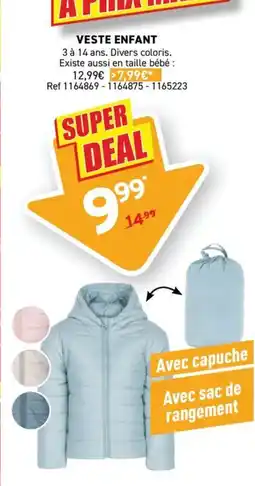 Trafic VESTE ENFANT offre