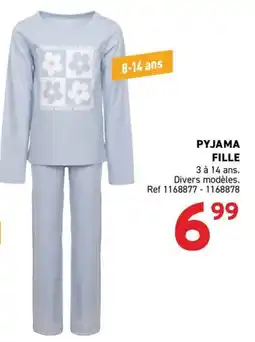 Trafic PYJAMA FILLE offre