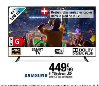 BUT Téléviseur Led Samsung offre