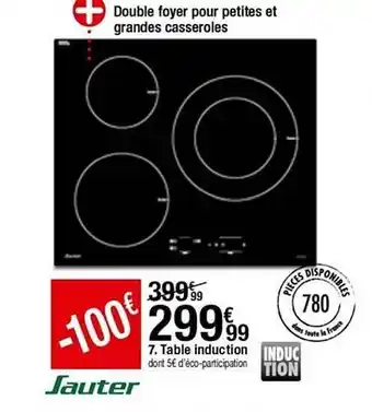 BUT Table Induction Sauter offre