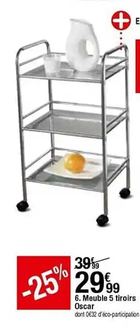 BUT Meuble 5 Tiroirs Oscar offre
