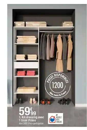 BUT Kit Dressing Avec 1 Tiroir Primo offre