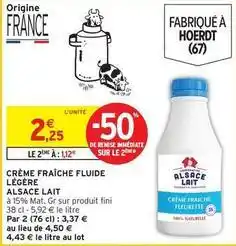 Intermarché Fini - crème fraîche fluide légère offre