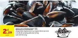 Intermarché Moules d'espagne offre