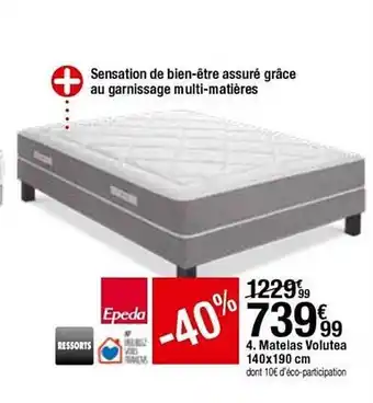 Matelas Volutea 140 X 190 Cm Epeda
