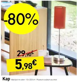Habitat Kap Abat-jour en coton Plusieurs couleurs au choix offre