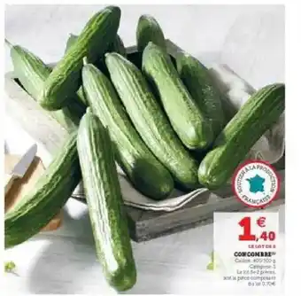 Super U Concombre offre