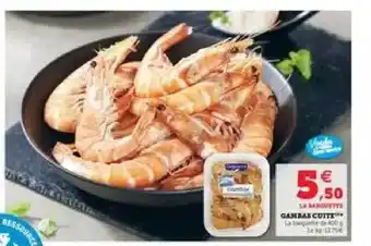 Super U Gambas Cuite offre