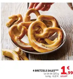 Super U 4 bretzels sales offre