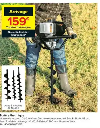 Castorama Tairière thermique offre