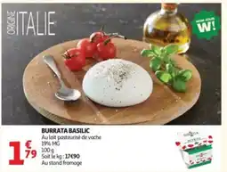 Auchan Burrata Basilic offre