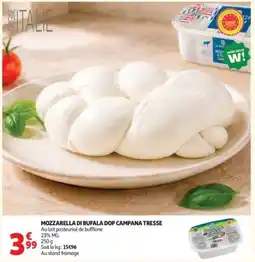 Auchan TRECCIA Mozzarella di Bufala DOP Campana Tresse offre