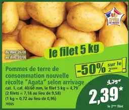 Norma Pommes de terre de consommation nouvelle offre