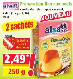 Norma alsa Flan aux Oeufs offre