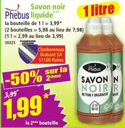 Norma Phebus Savon noir liquide offre
