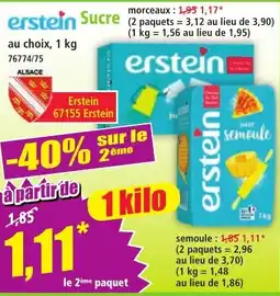 Norma Erstein semoule offre